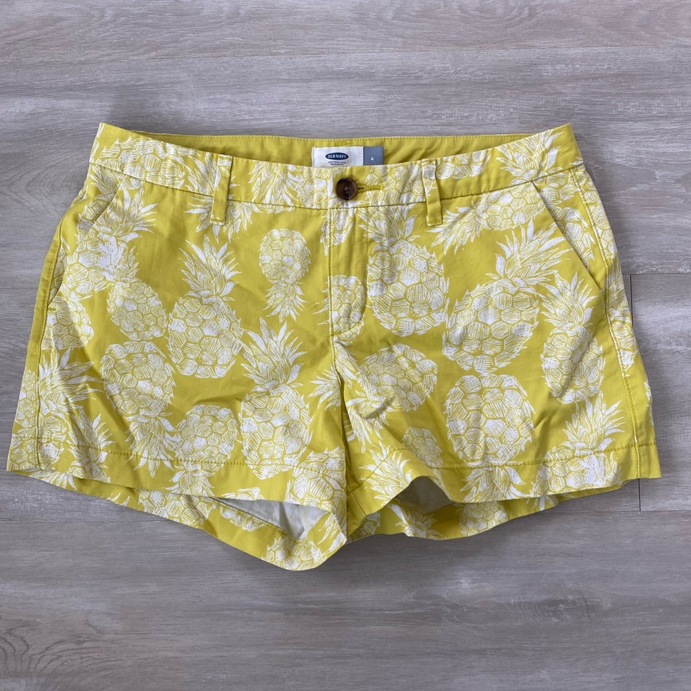 Old Navy yellow pineapple shorts 3.25” inseam. Bundle deal.